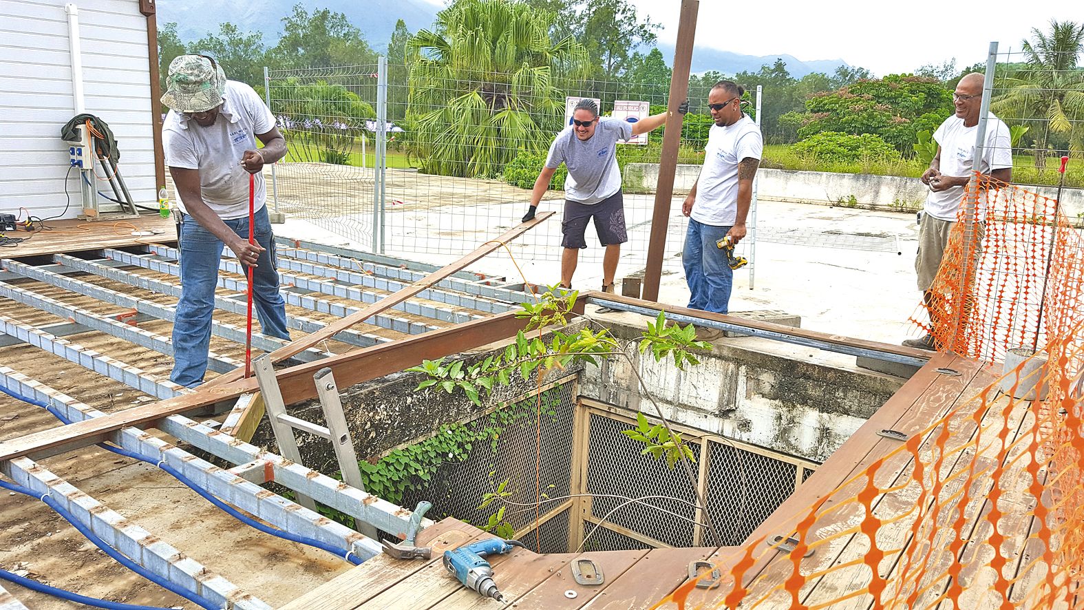 Les travaux de reconstruction du club-house, incendié il y a huit ans, ont démarré depuis lundi et doivent durer six mois.