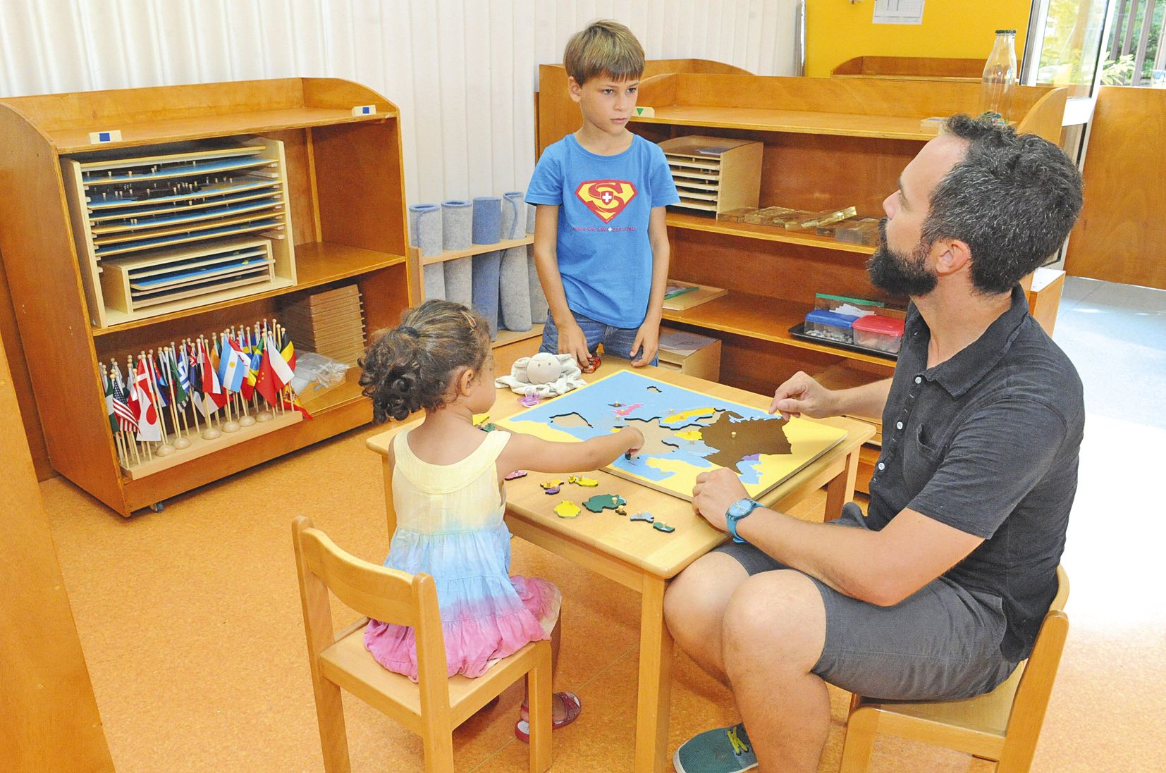 A l’école filante, les enfants peuvent être accueillis jusqu’à 12 ans. Cette année, les plus âgés ont 8 ans.