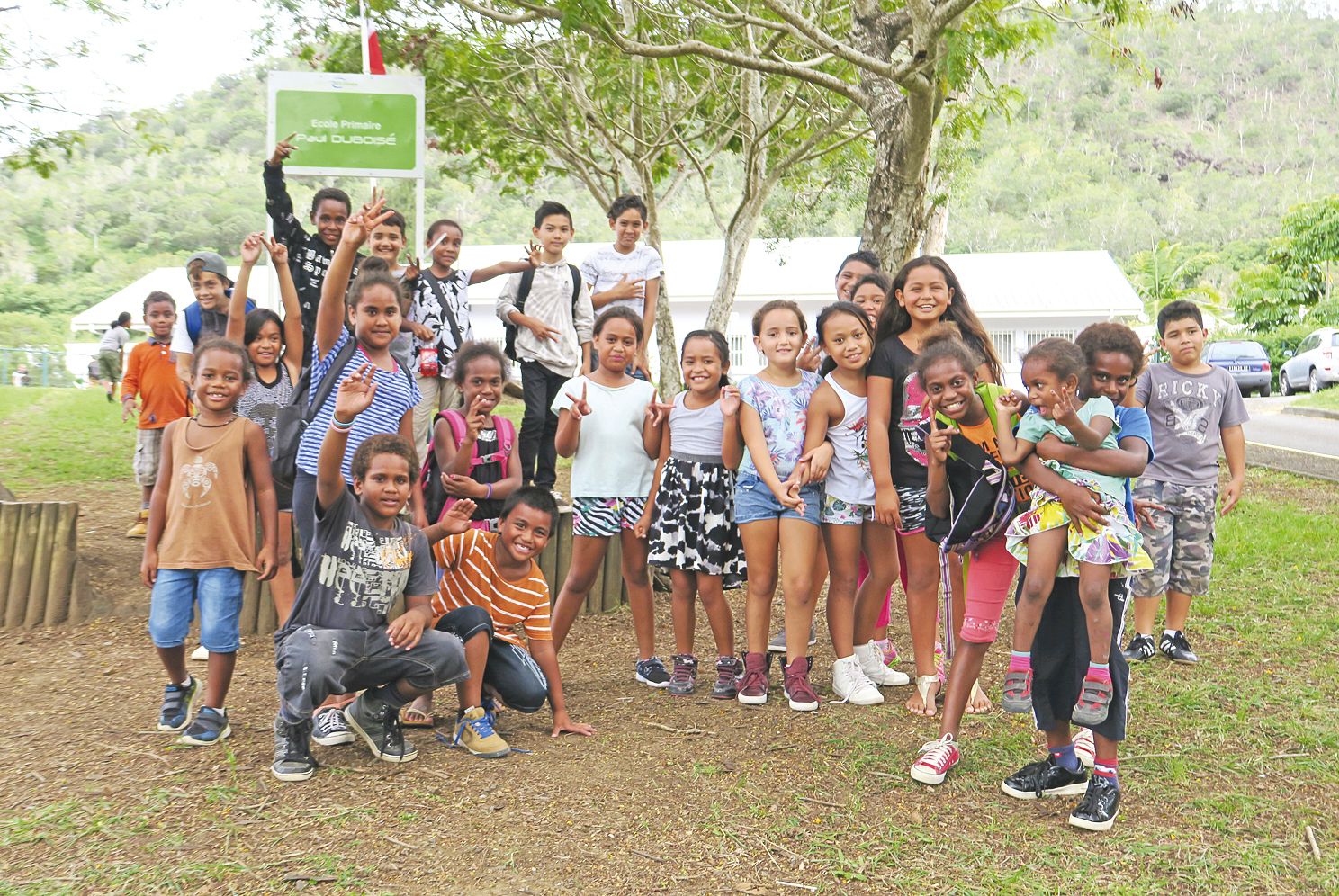 A Katiramona, les enfants profitent d’une ambiance  paisible et d’un cadre verdoyant. 