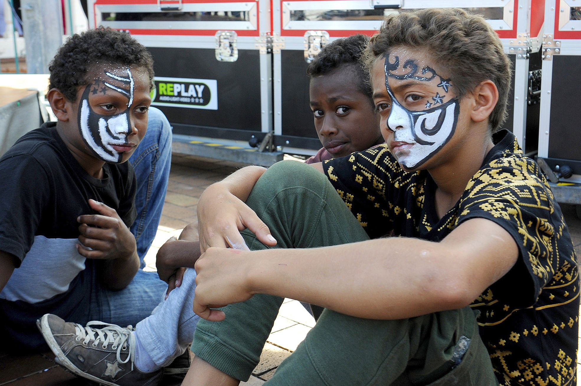 Les jeunes danseurs de Montravel avaient soigné les maquillages, comme les messages contre la violence qui faisaient partie intégrante de leur chorégraphie.