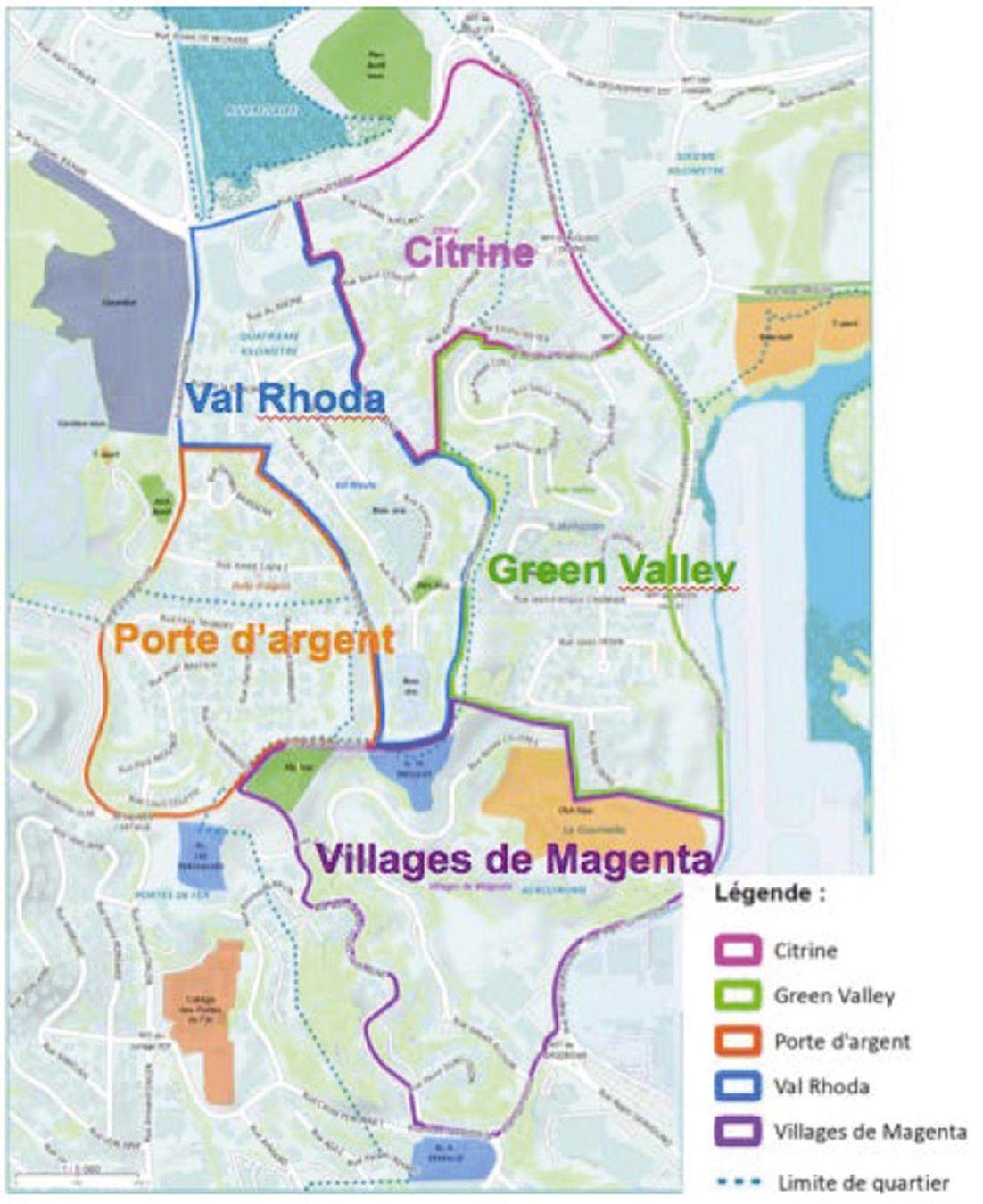 Val Rhoda, Green  Valley, Les Citrines, Portes  d’Argent et les Villages de Magenta sont les cinq secteurs concernés.