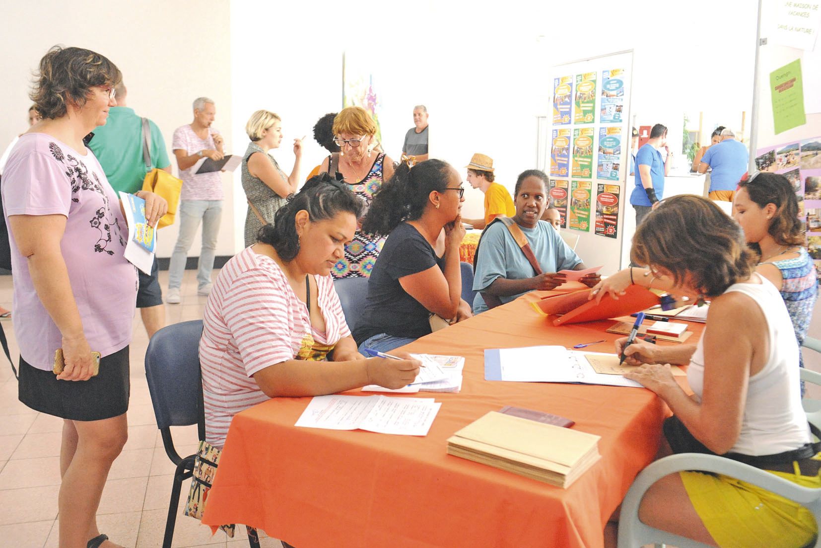 La journée permet aux associations de prendre  des préinscriptions, voire des inscriptions d’enfants.