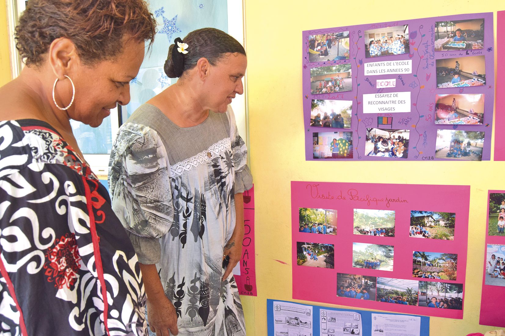 Les élèves ont réalisé une petite exposition sur l’histoire de leur école, accompagnée de nombreuses photos d’anciens écoliers.