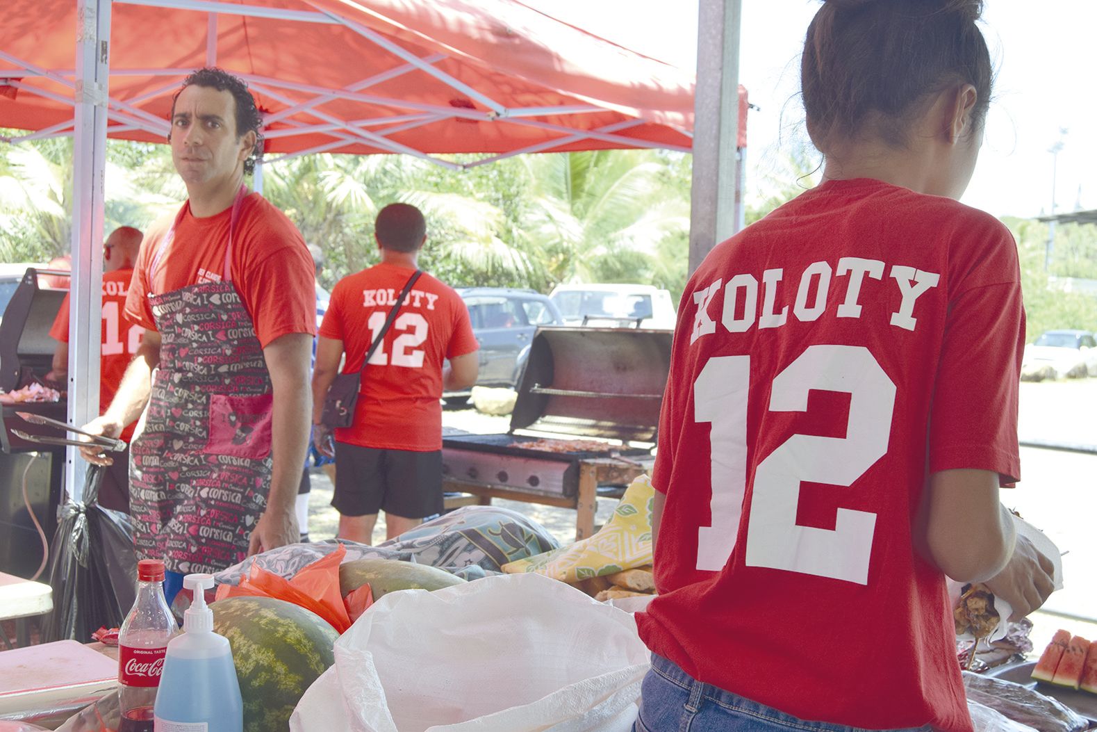 Les membres de l’association JCK portaient tous un tee-shirt en mémoire de Koloty.