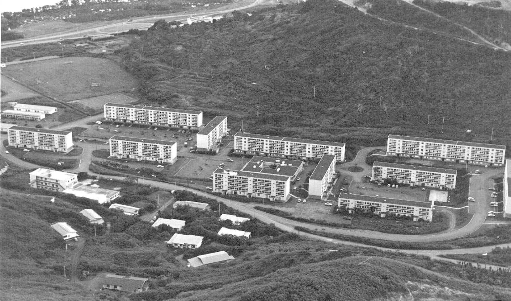 Entre 1971 et 1972, neuf bâtiments de la Sic sont sortis de terre dans la vallée du mont Té.