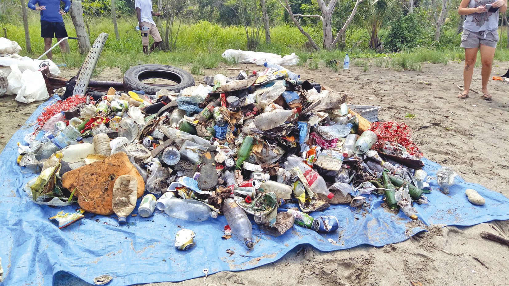 Deux cents kilos de déchets divers ont été collectés dans la journée.