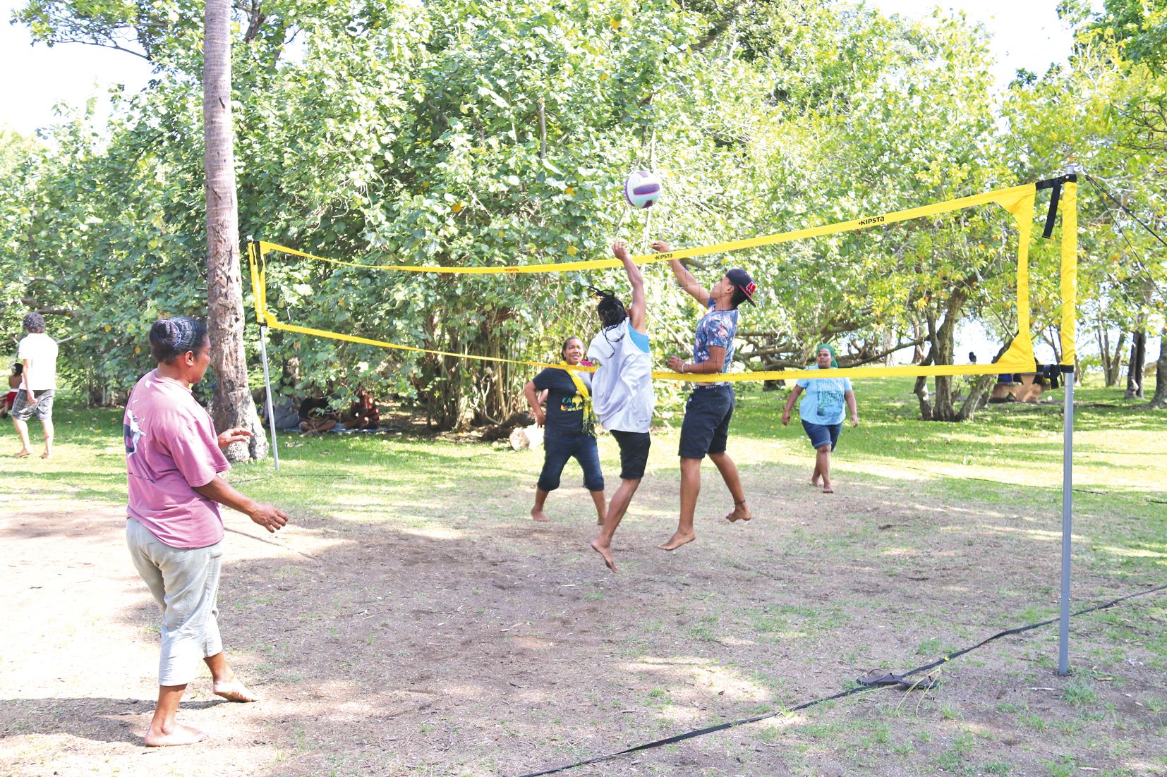 Un tournoi de volley-ball a également été mis en place à l’occasion de ces jeux.  Cette fois, ce sont des équipes de cinq qui doivent s’affronter une à une avant de passer aux phases éliminatoires.