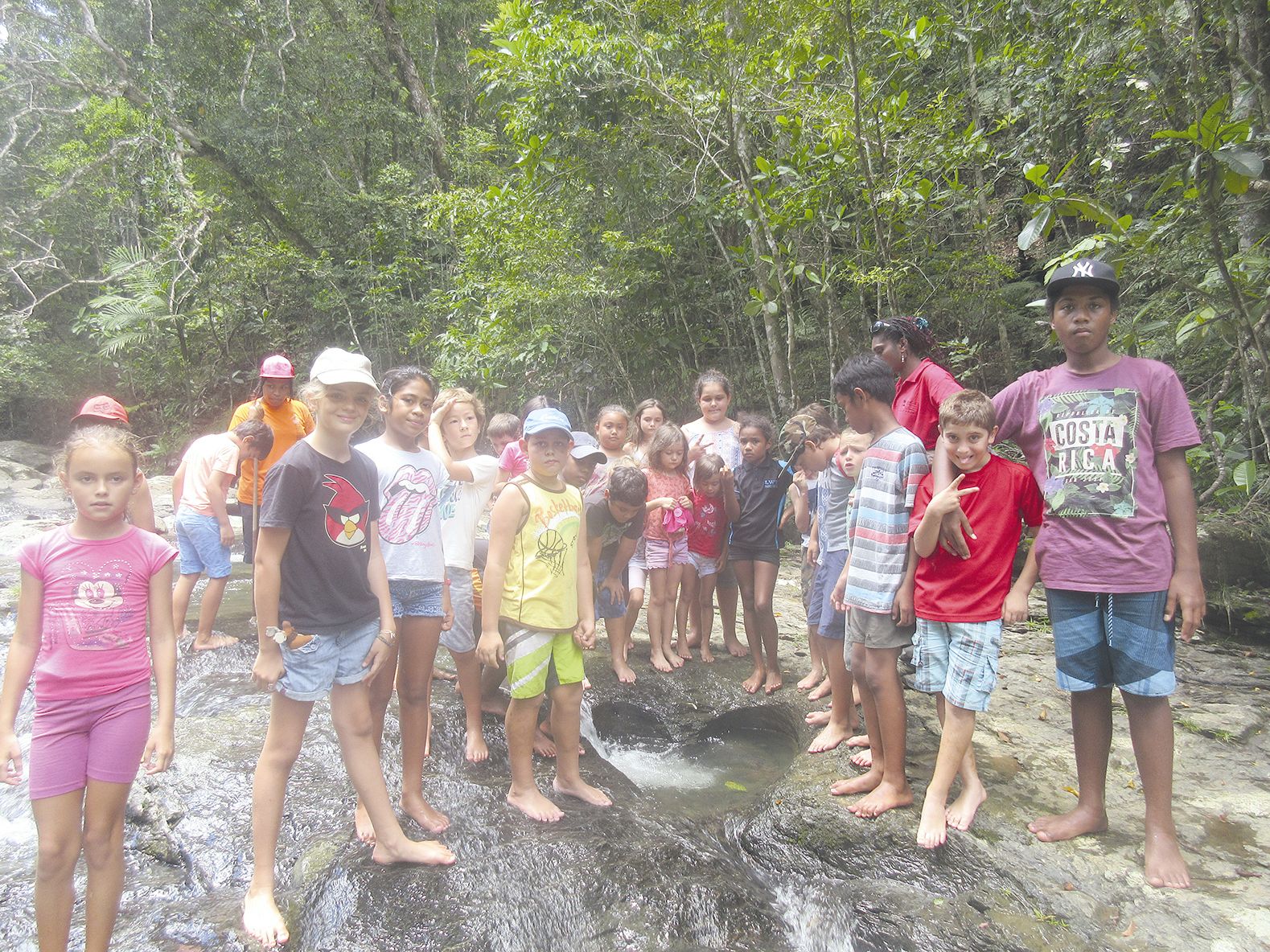 Au cours de cette balade, les jeunes ont découvert le fameux cœur de Farino, cette  curiosité naturelle qui constitue l’un des atouts charmes du parc pour les touristes.