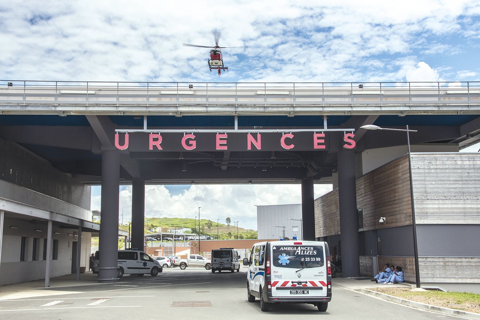 L’hélistation du Médipôle, à 20 m de haut, présente de moins bonnes conditions d’approche que celle de Gaston-Bourret. Elle ne peut pas accueillir les Puma des FANC, parfois mobilisés sur des accidents.