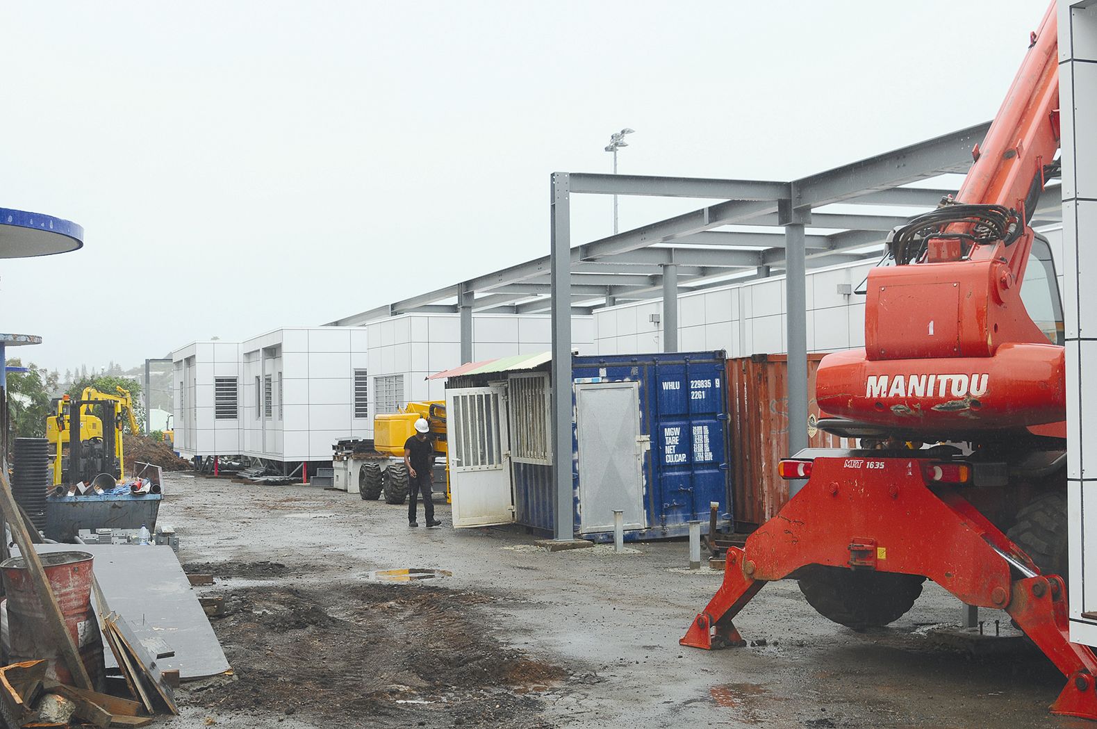 Au lycée Lapérouse, les travaux des nouveaux locaux  dédiés au BTS se poursuivent. Livraison prévue en août.