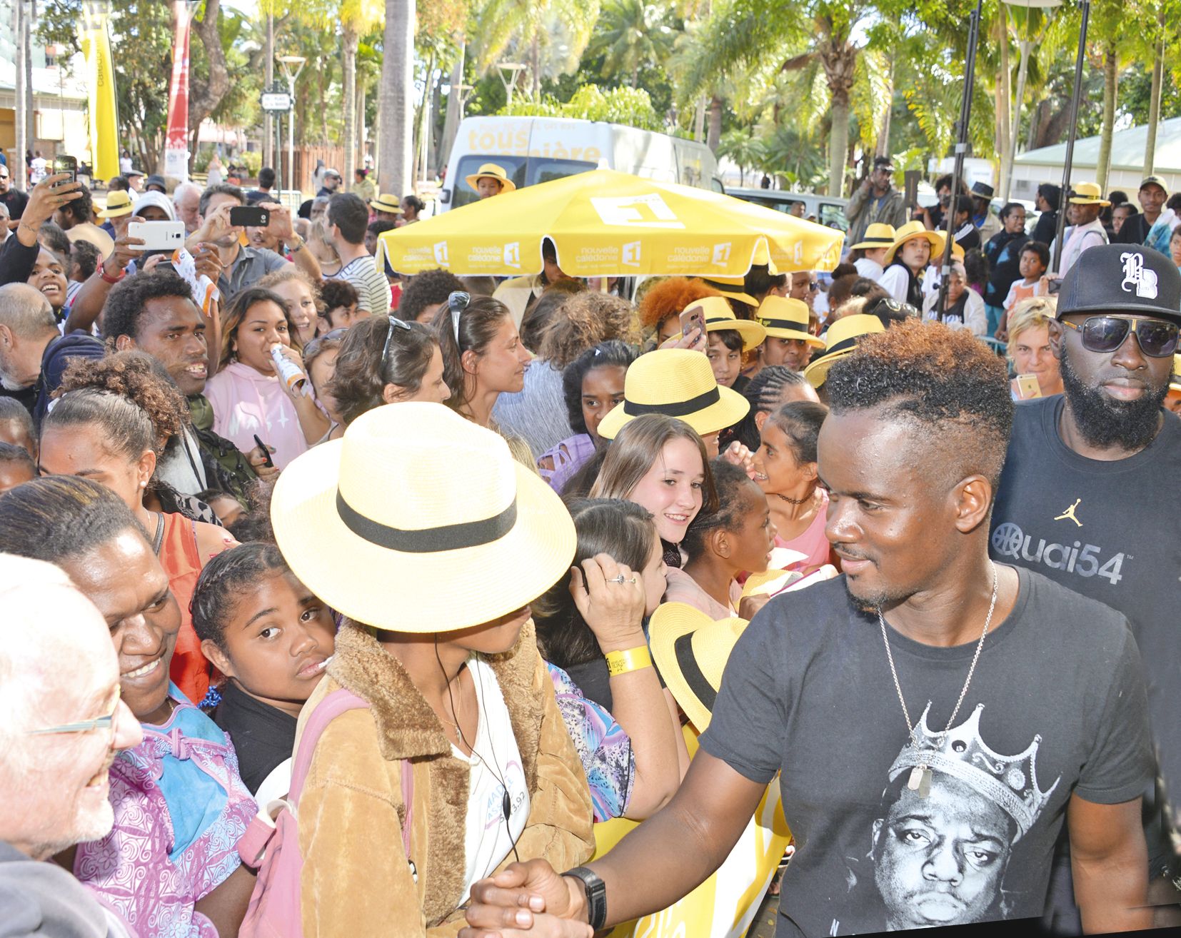 Pour les Francofolies, l’an passé, Black M. et Youssoupha sont venus rencontrer leurs fans au kiosque à musique.