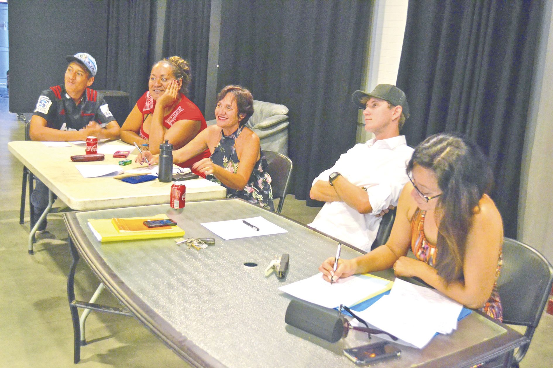 Le jury était composé de Ridge Maukava, Peyssa Felomaki, Sylvia Tuihani, Irvin Pugibet et Priscillia Marty-Moua.