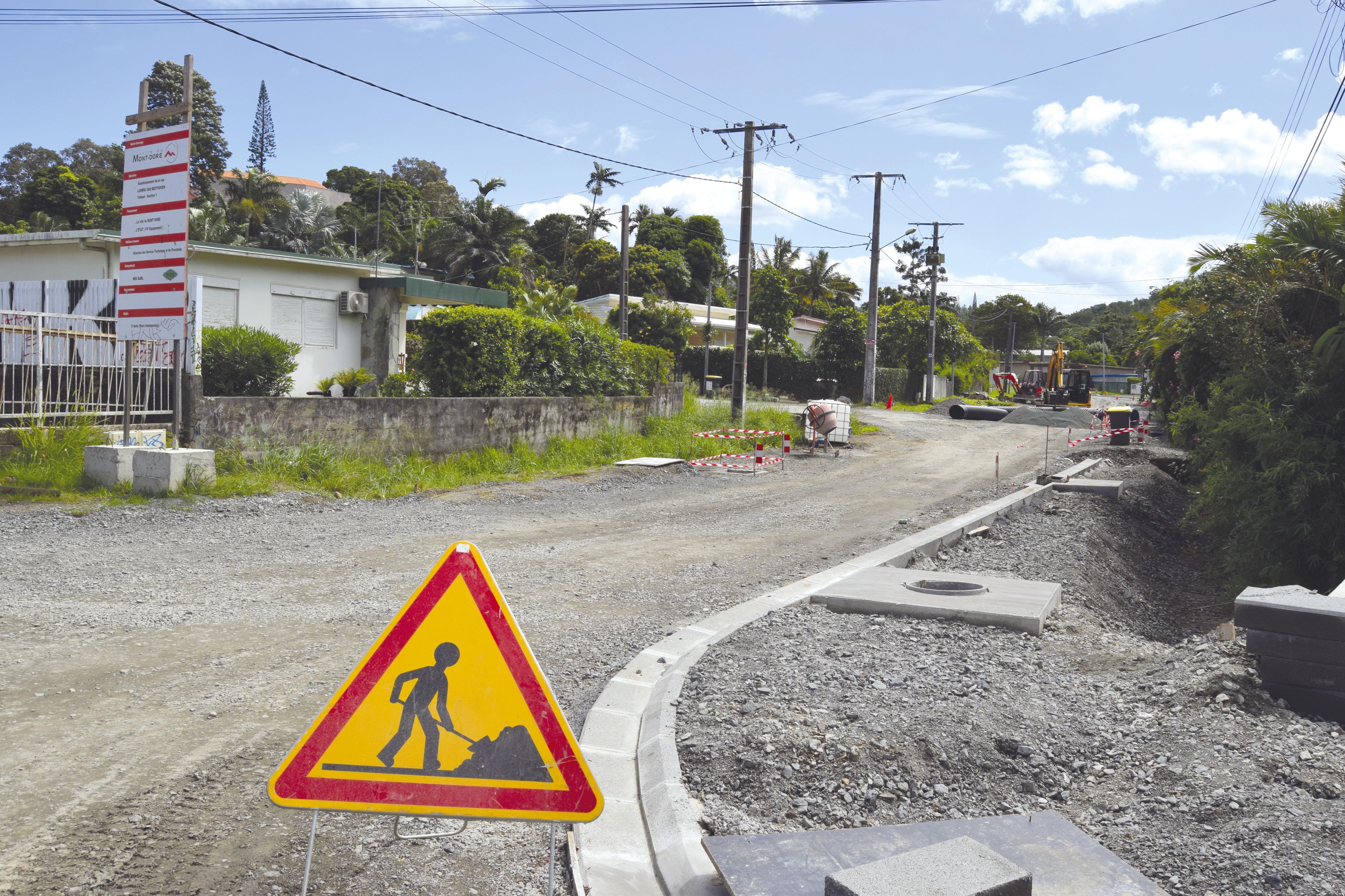 En travaux depuis janvier, la rénovation de la rue Ludwig-van-Beethoven, devrait être achevée dans deux mois, sauf intempéries.