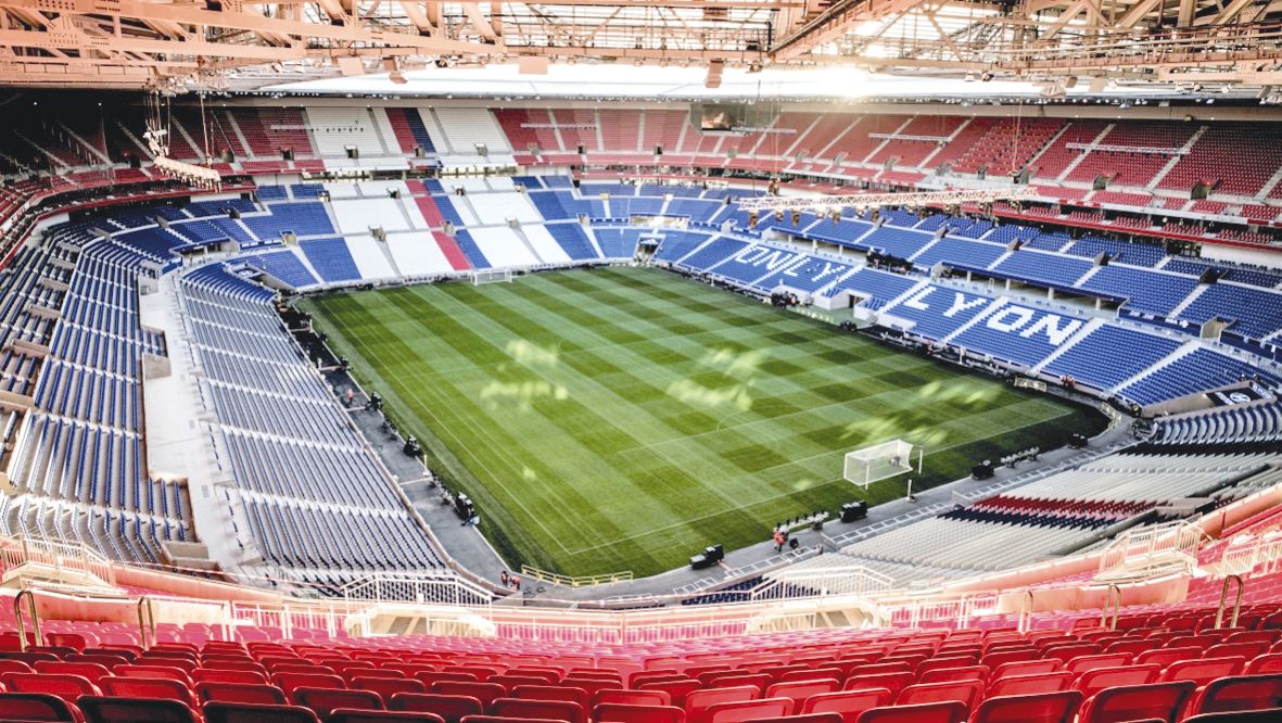 Le Parc OL à Décines, dans l’Est lyonnais sera le théâtre de la finale de la C3. Photo AFP