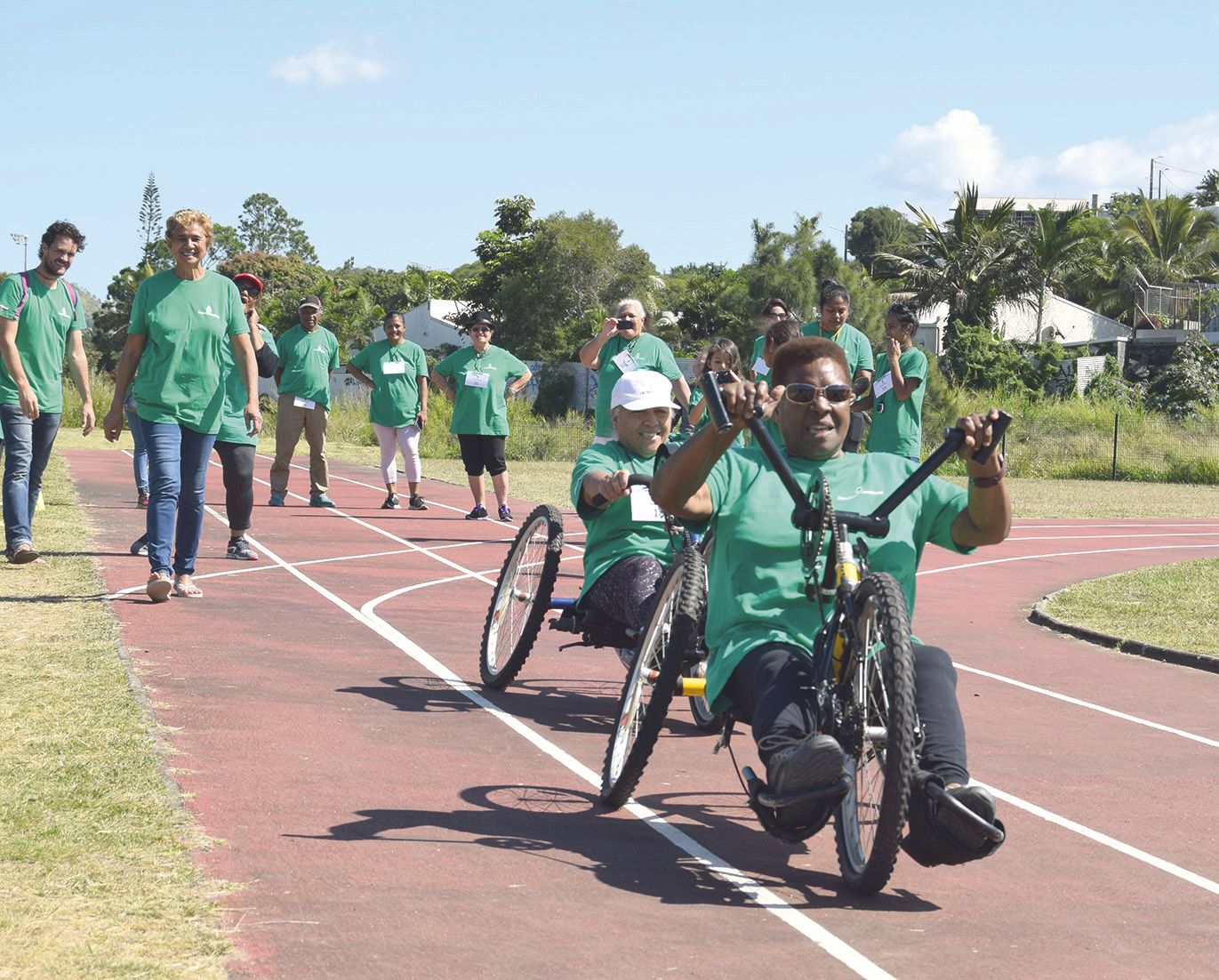 A disposition samedi, des incontournables du sport adapté comme les handbikes, des vélos actionnés par les mains. 