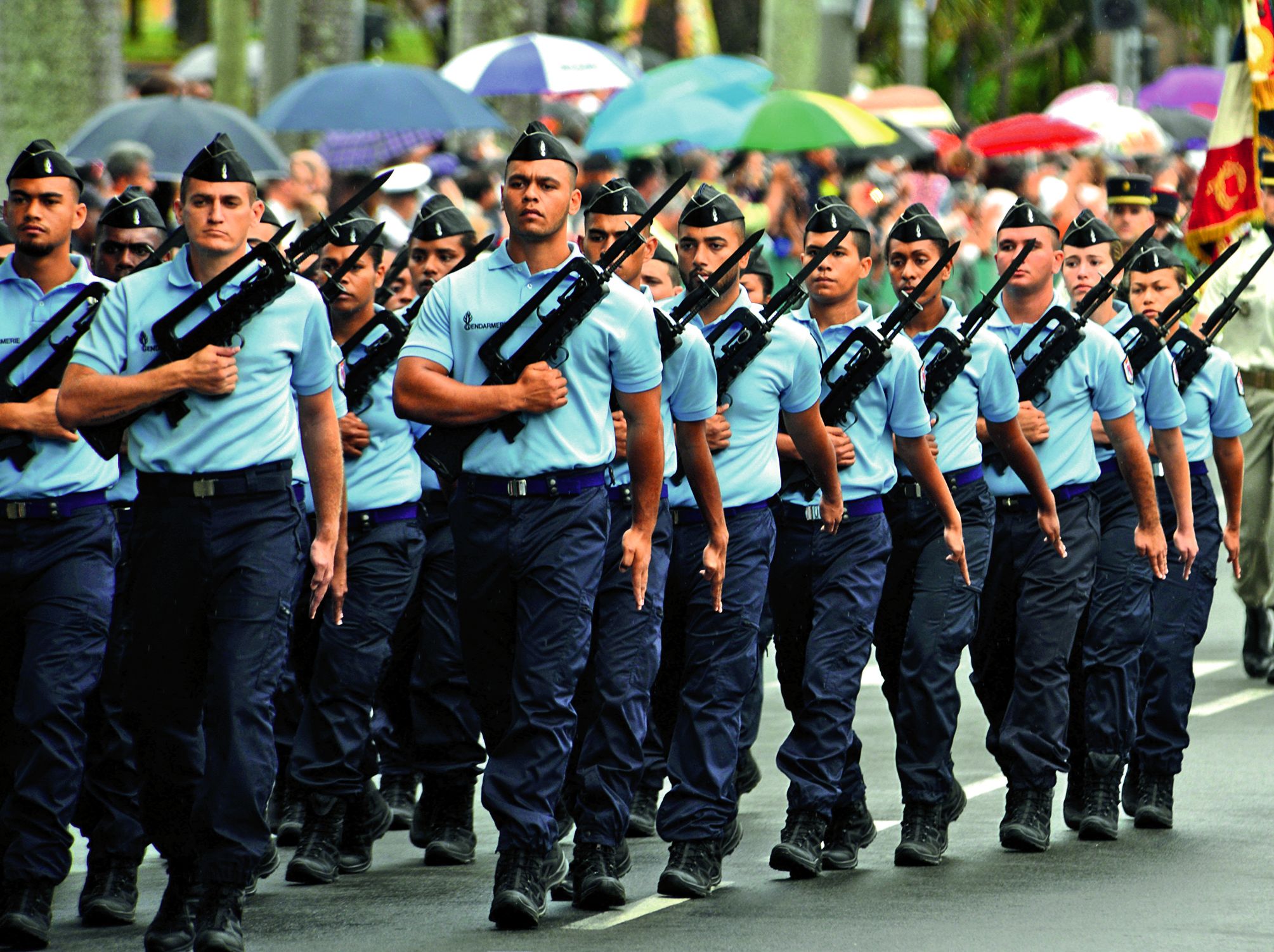 Le FLNKS propose de regrouper policiers nationaux et municipaux et la gendarmerie. Archives Th.P.