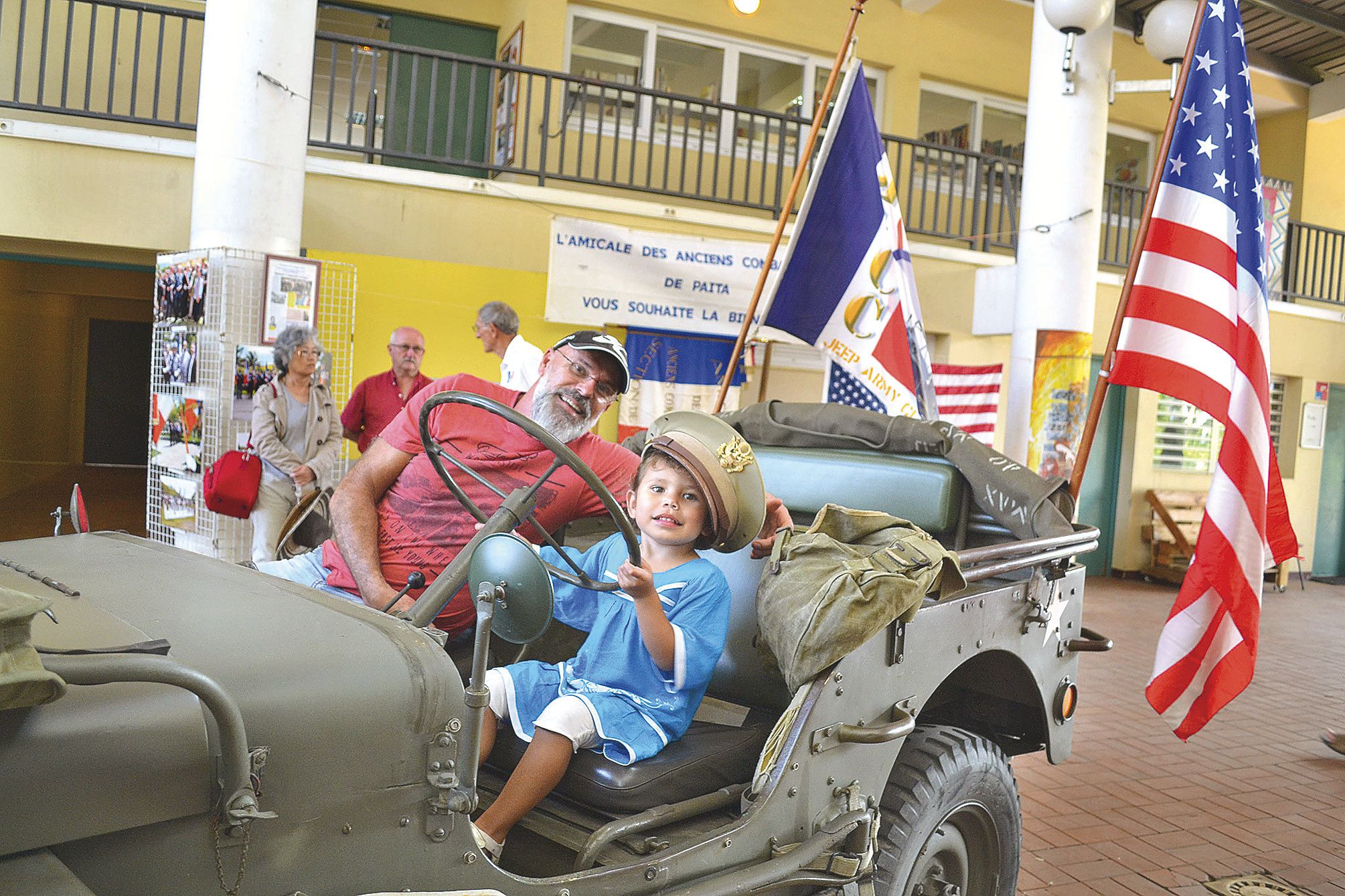 Le Jeep army club exposait deux véhicules dont ce modèle,  un M201, rénové par l’armée française et arrivé en Nouvelle-Calédonie, en 1966. 