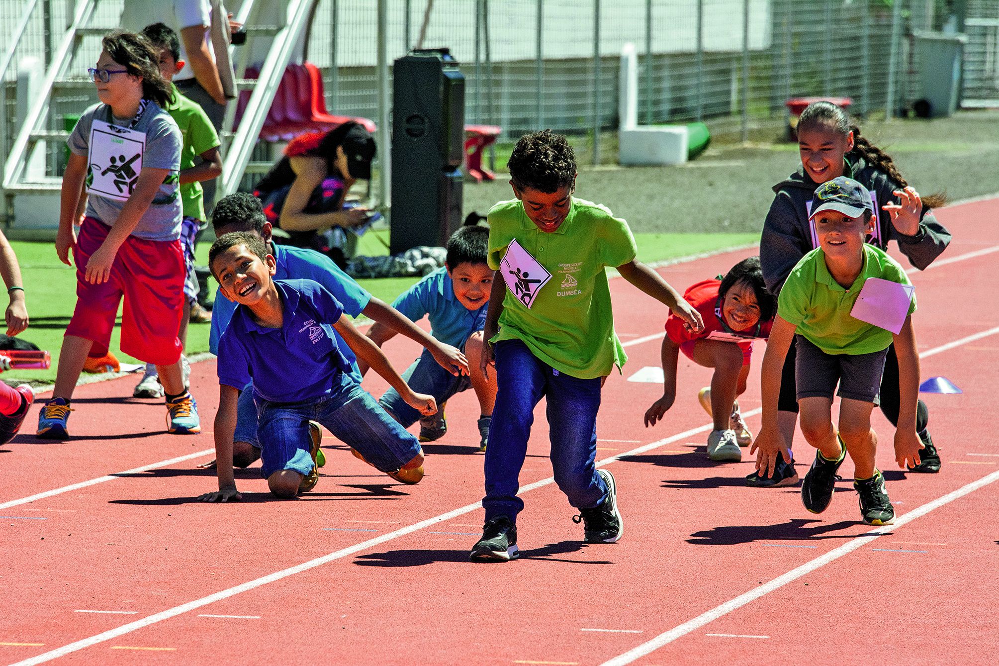 Si aucun classement n’était prévu sur  la journée, les enfants, issus de sections de CP au CM2, sont repartis avec une médaille.