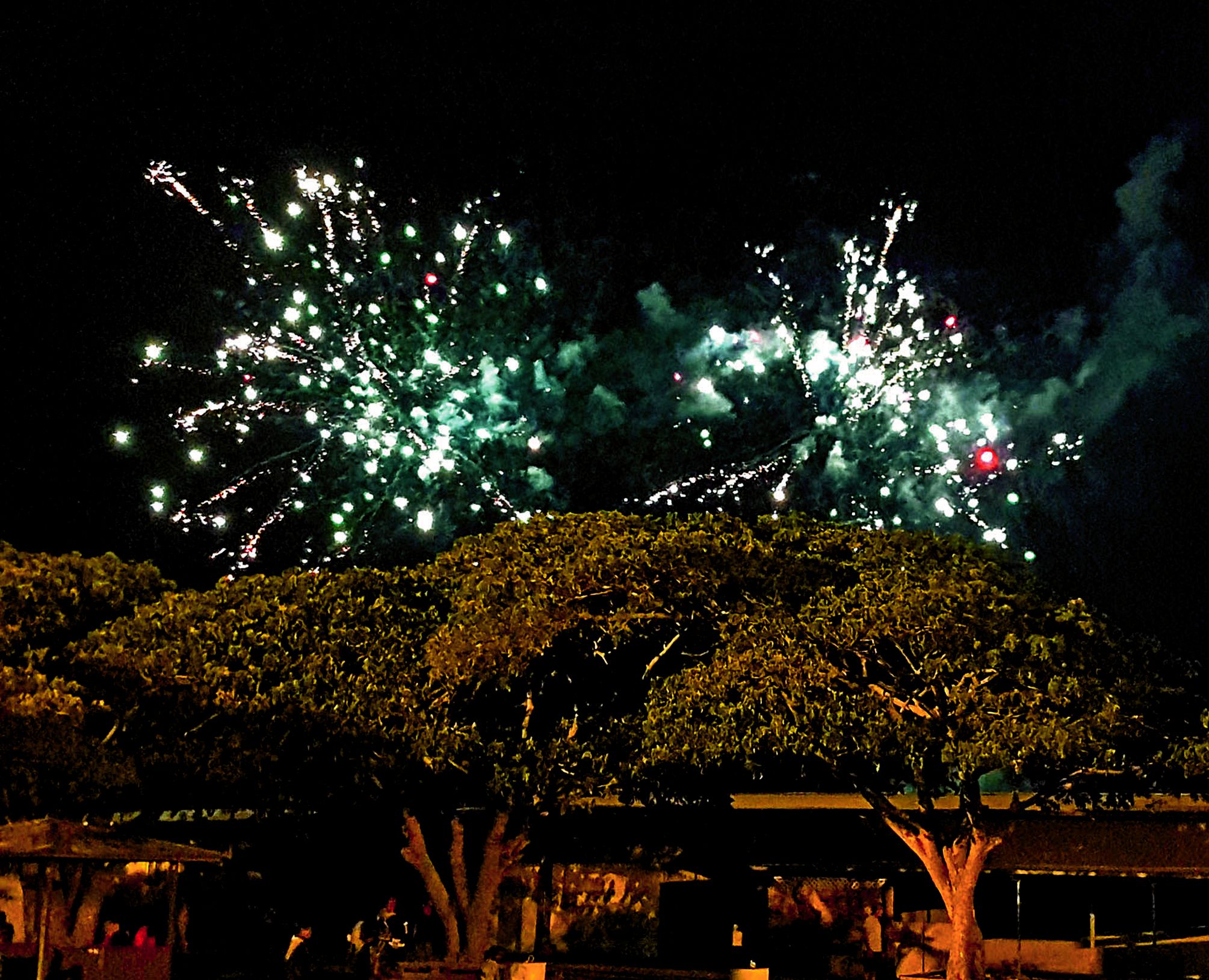 La journée s’est terminée sous un feu d’artifice tiré du champ de course, sous les yeux émerveillés des spectateurs.