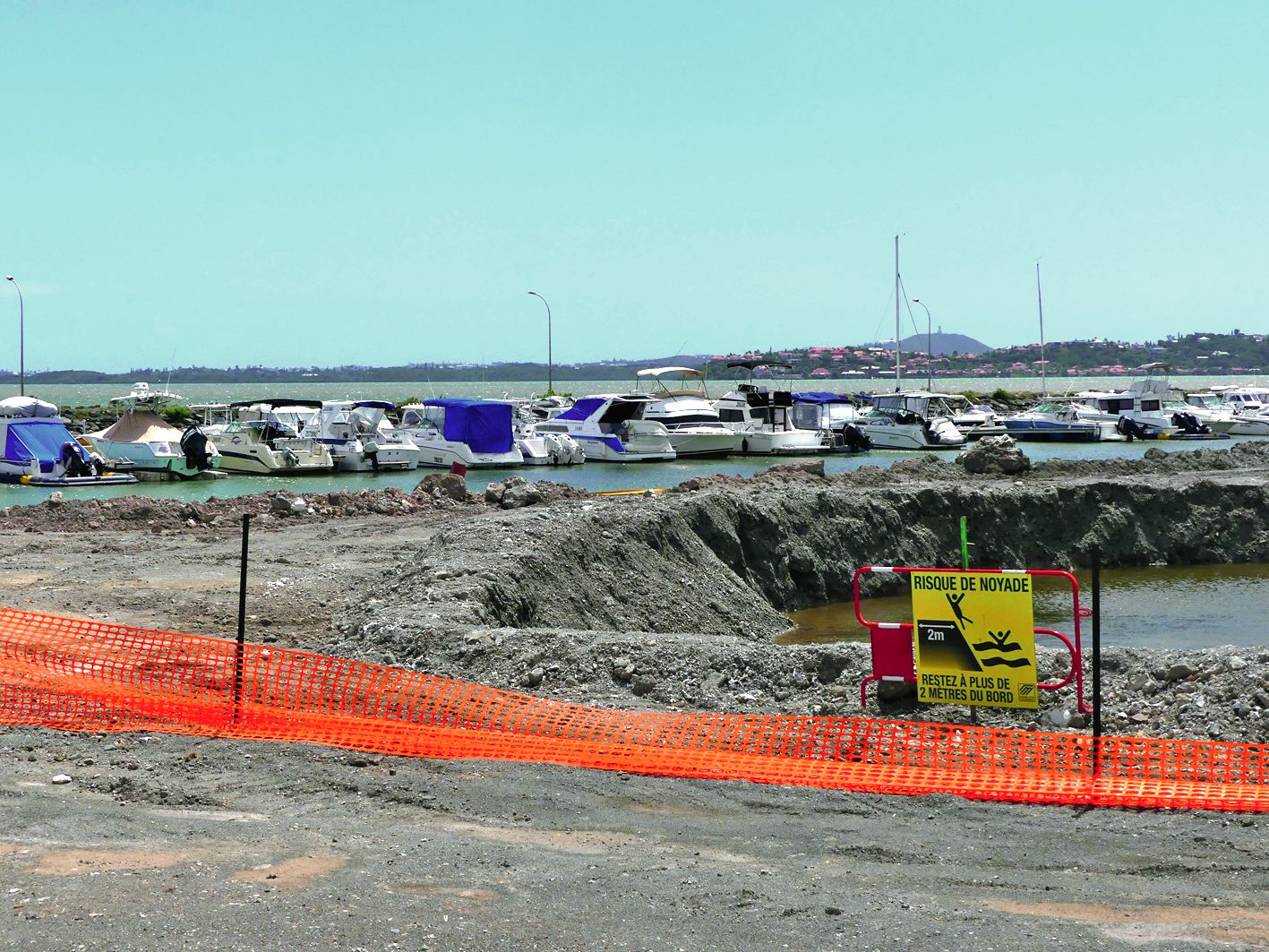 La livraison de l’extension de la marina de Boulari est prévue en mars. Plus de 300 demandes de places sont en attente. Photo G.R.