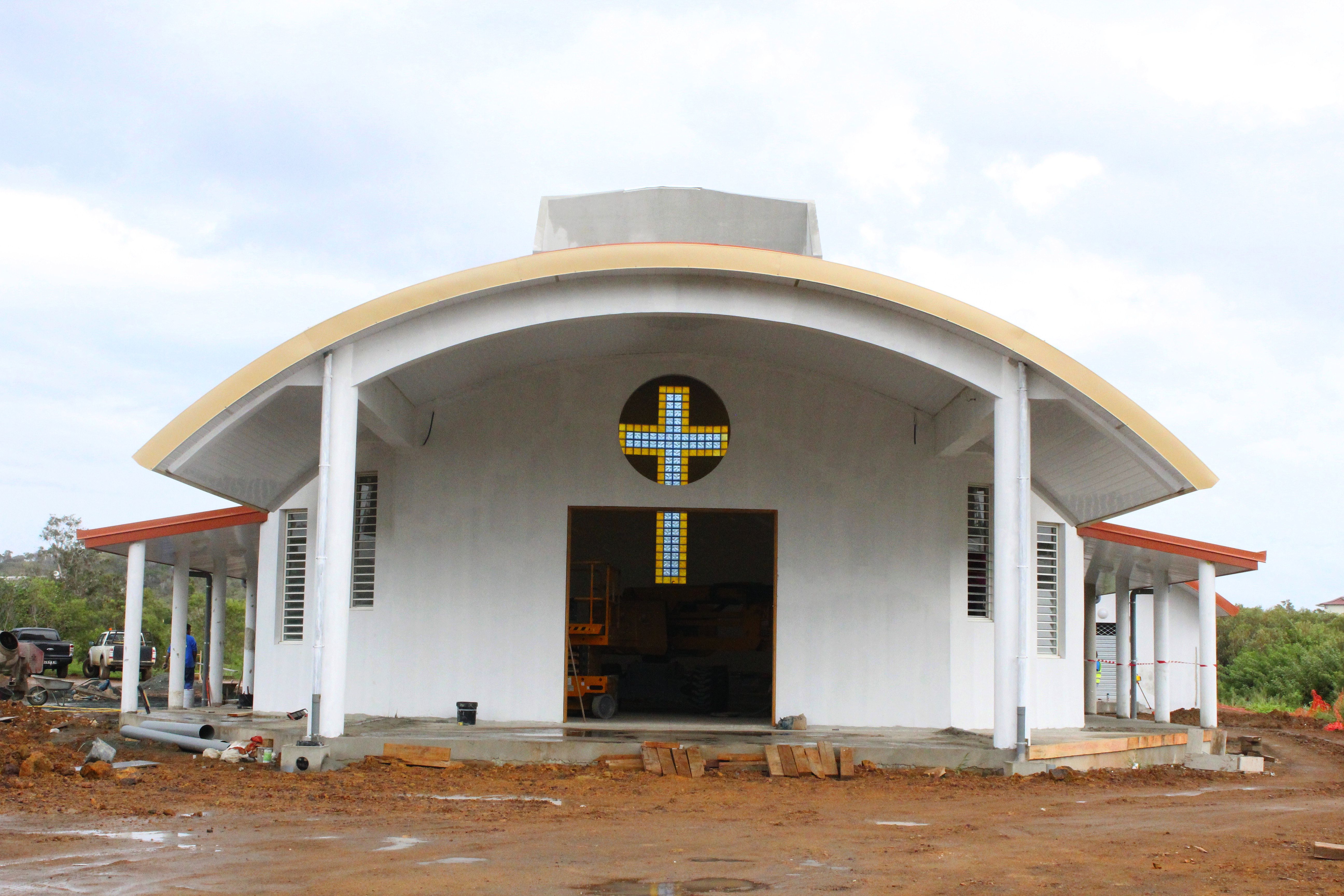 L’église d’Apogoti devrait être inaugurée à Pâques, le 30 avril. Le montant des travaux est fixé à 140 millions.Photo : A.D