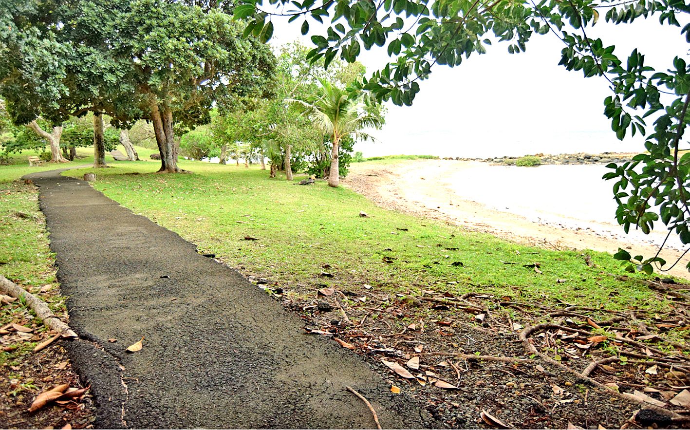 Route de La Corniche, le prolongement du parcours de santé va se poursuivre. Des fonds seront également détachés pour le parc de La Coulée et la promenade piétonne de Boulari.