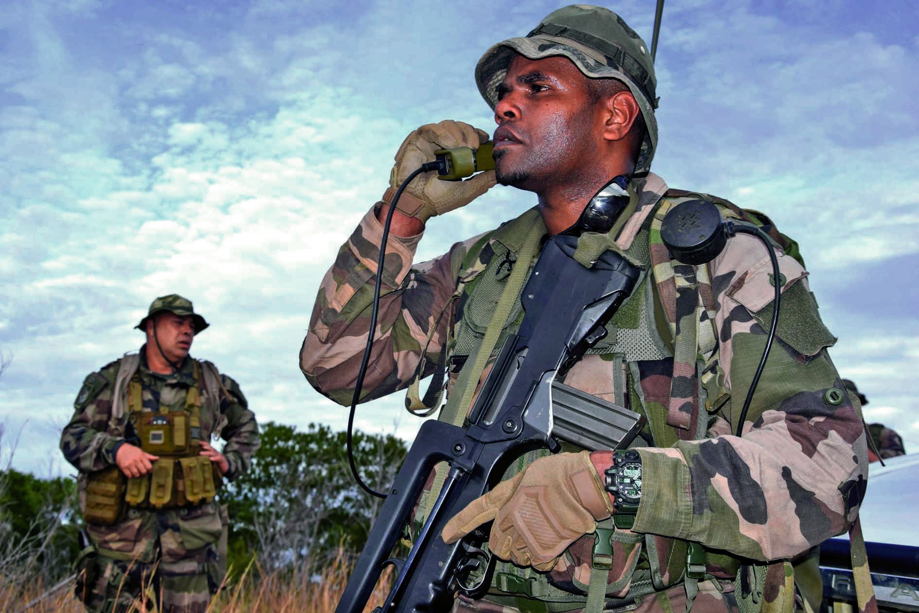 Comme prévu dans le scénario, les militaires se sont entraînés « à réduire des éléments instables en utilisant la force », explique Fabien Evesque, dans la vallée de la Ouenghi.