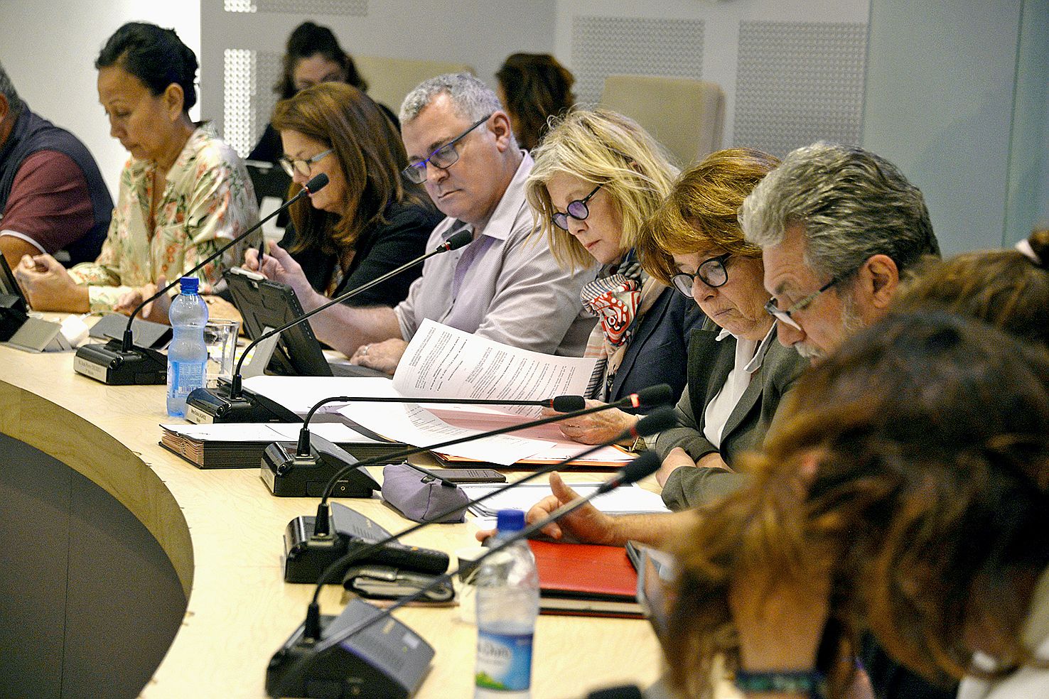 Hier soir, une des discussions a tourné autour de la jeunesse et de  la prévention de la délinquance dans la ville. Photo Thierry Perron