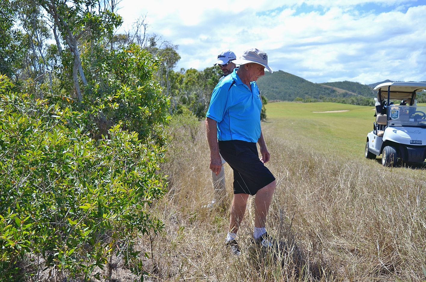 L’Australien Roger Bortfield ne s’est pas contenté de finir meilleur amateur au classement brut, il a aussi retrouvé la balle de Michael Long dans les niaoulis au trou numéro 16.