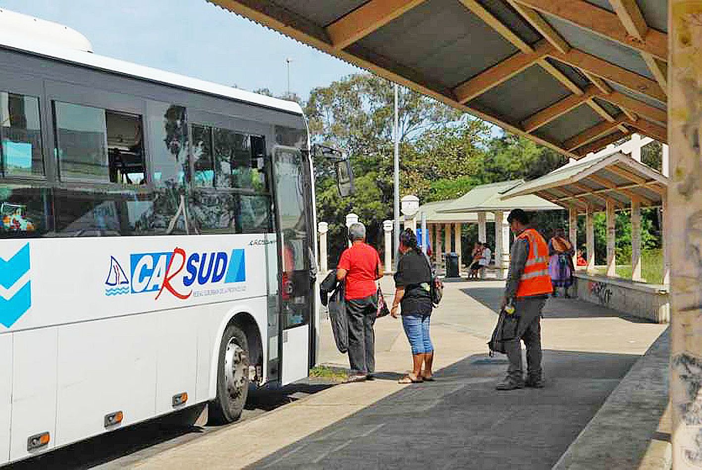 Avant Montravel, les correspondances avec les bus de Brousse se faisaient à la Baie-de-la-Moselle. Photo DR