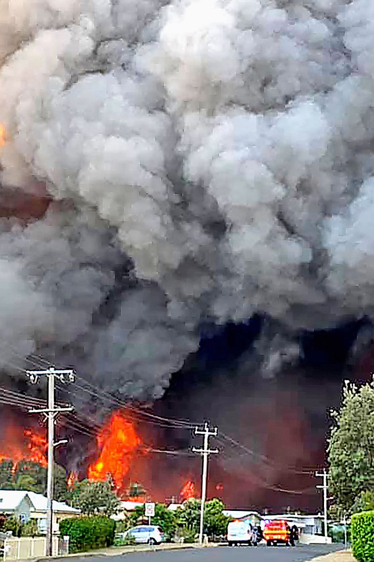 Cette photo a été prise vendredi à Harrington à environ 335 kilomètres au nord-est de Sydney.Photo AFP