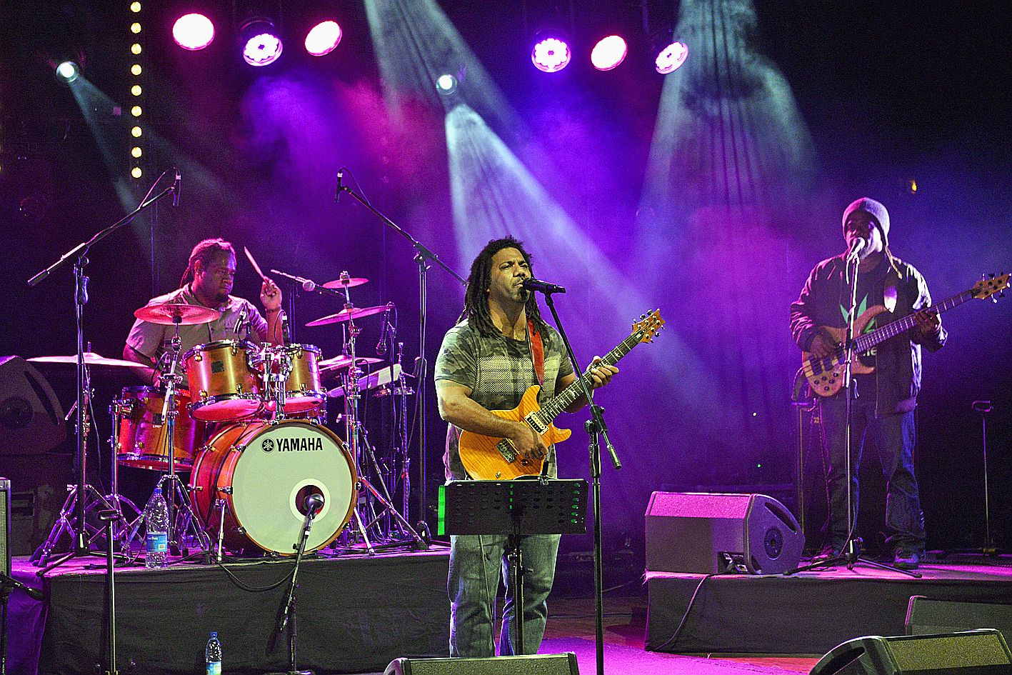 Rivière-Salée. Place au Big up reggae 2019, spécial Nord, samedi soir au Mouv’. Le groupe LKG est monté sur scène.Photo Thierry Perron