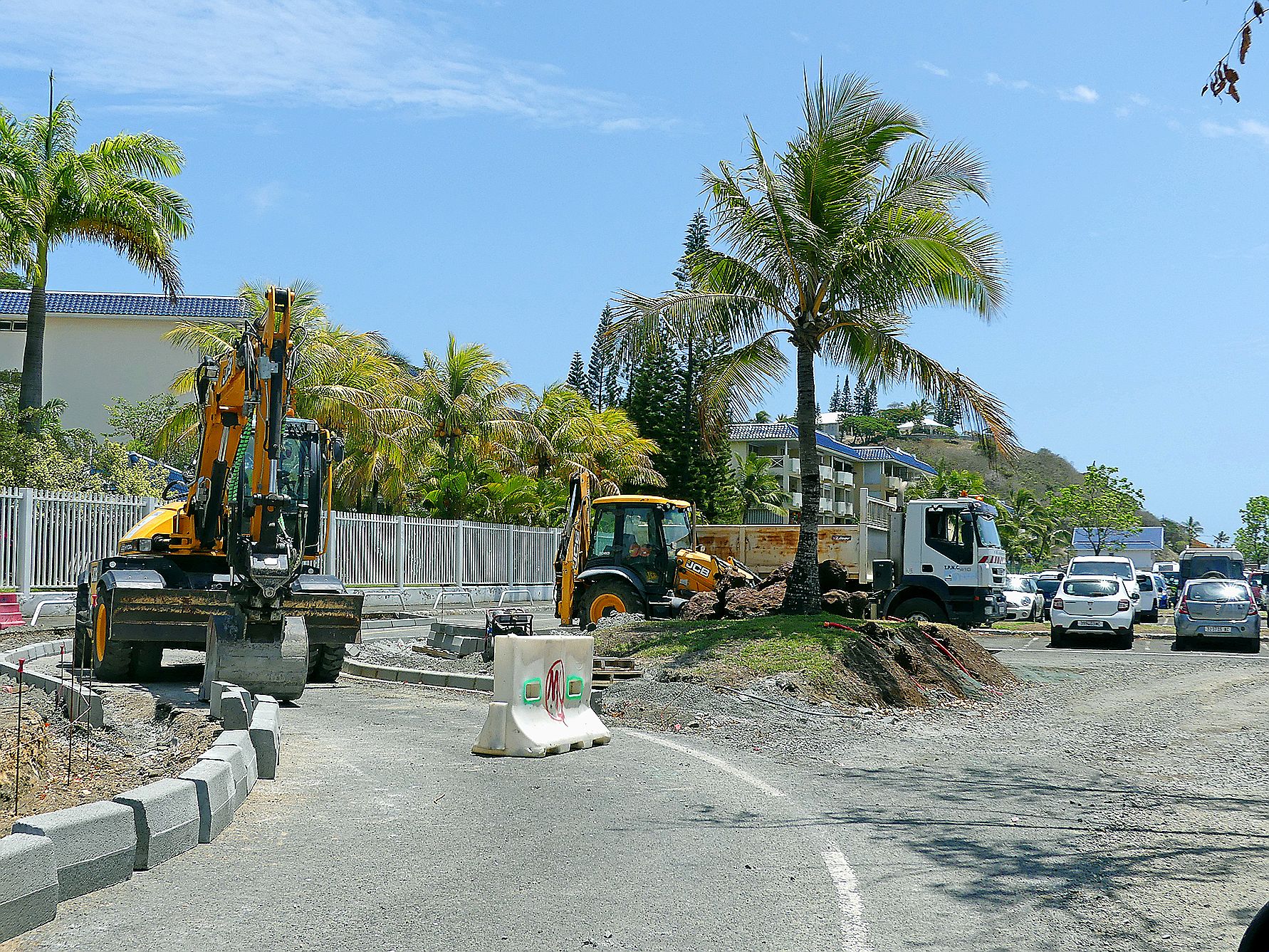 Les travaux à port Moselle ont commencé par l’aménagement de la rue Nivôse, qui perd une voie de circulation.