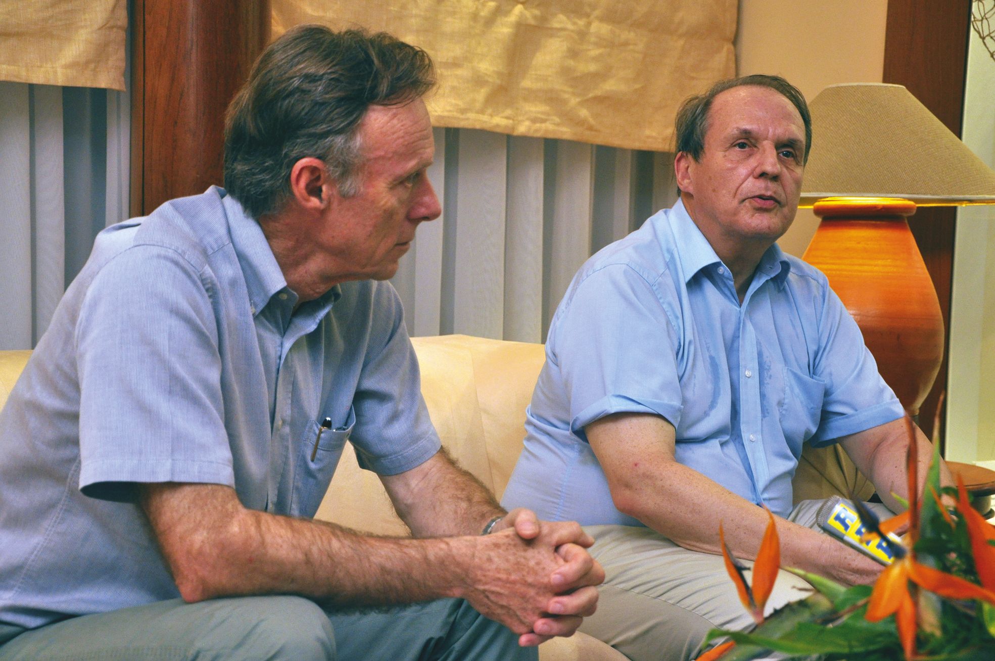 Yves Dassonville et Alain Christnacht, experts de  la mission de conseil sur l'avenir institutionnel de la Calédonie. 