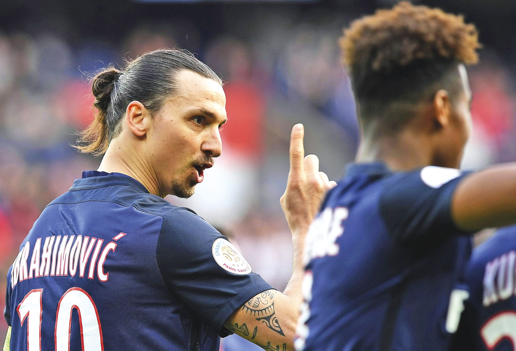 Parc des Princes hier. Quatre jours après son échec européen, le Paris SG s'est vengé sur Caen (6-0) grâce notamment à un doublé de Zlatan Ibrahimovic.