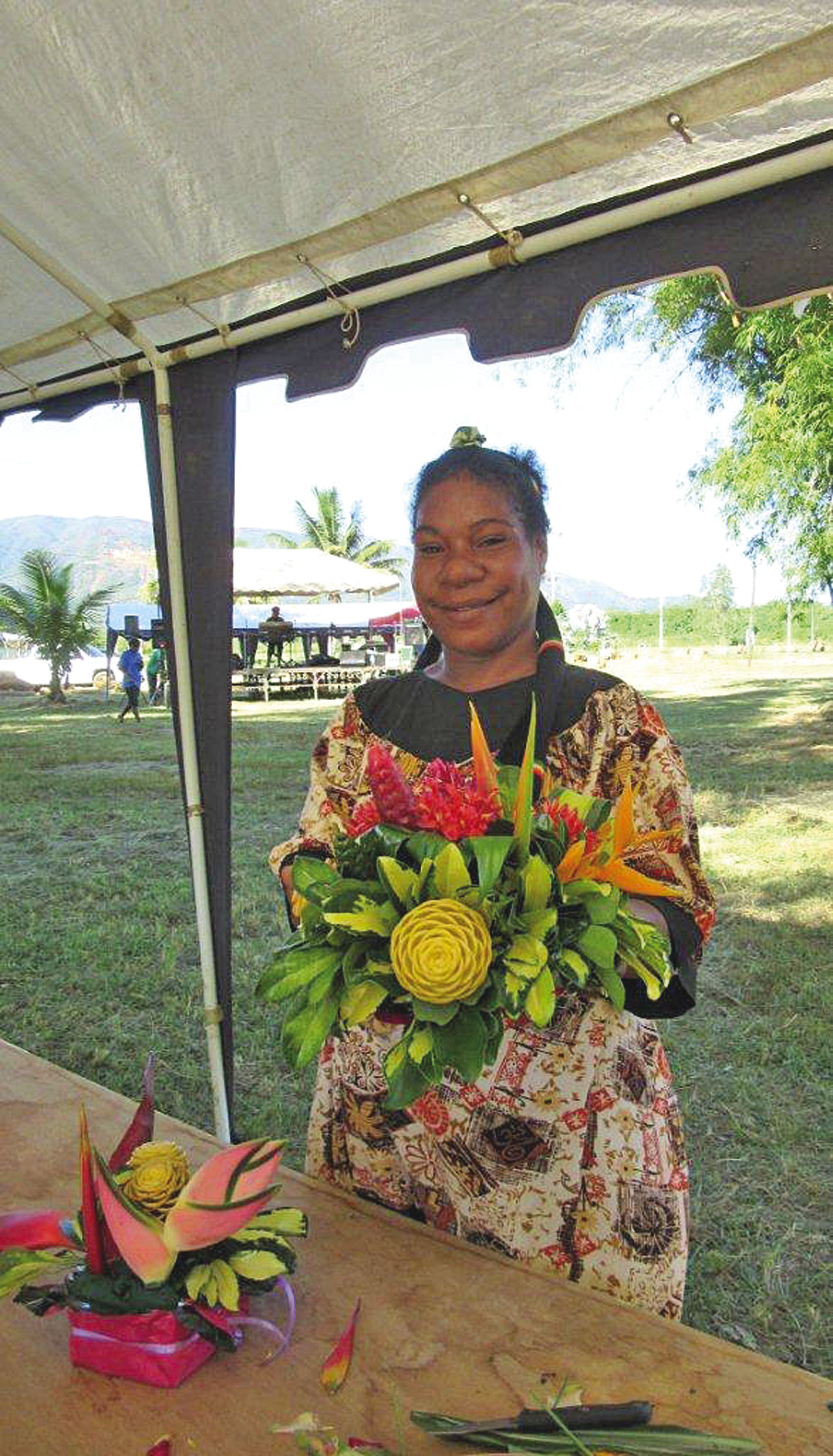 Des ateliers de composition florale ont permis aux femmes de la région de rivaliser de créativité et de montrer leur sens artistique.