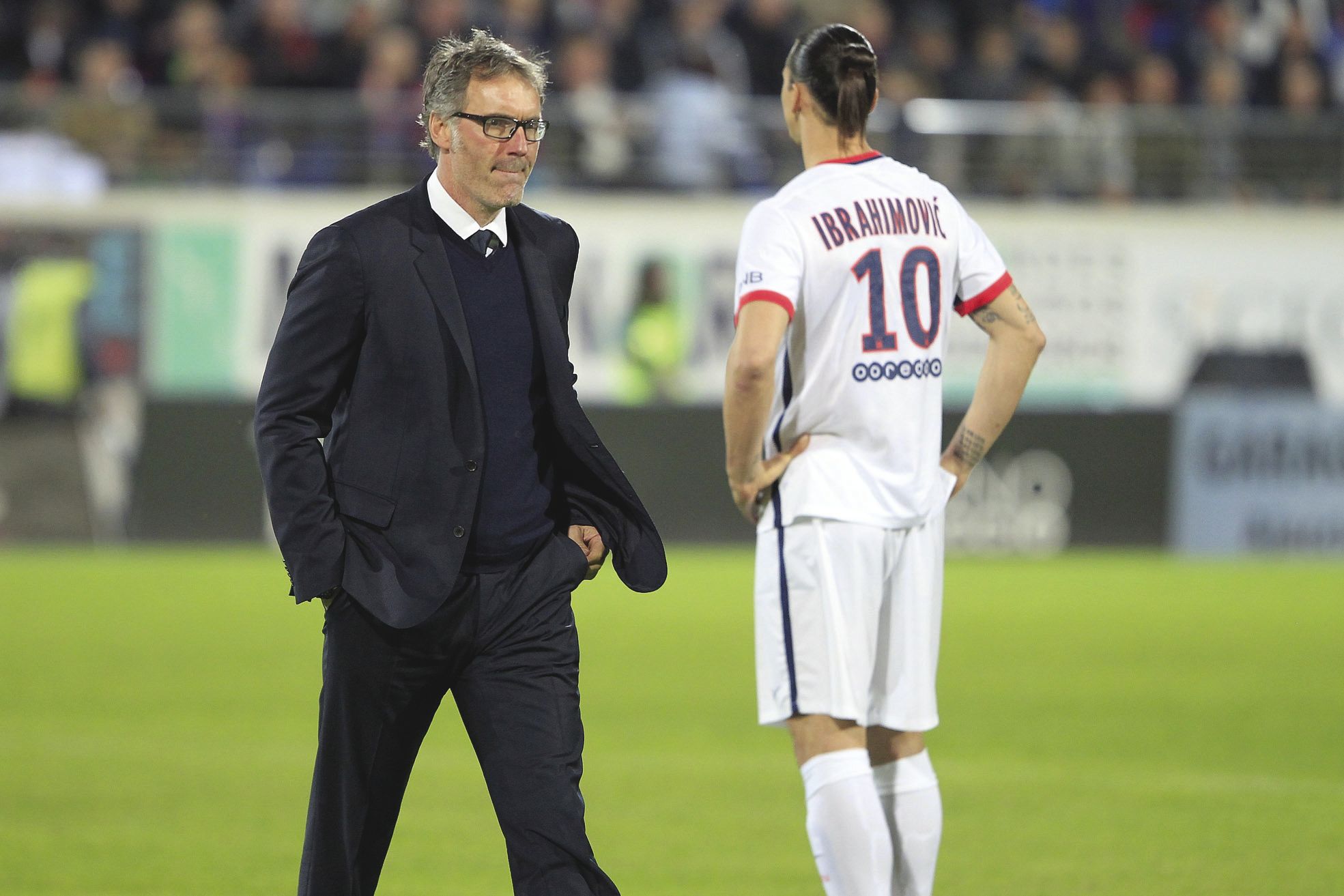 Paris, hier. Le PSG de Laurent Blanc et Zlatan Ibrahimovic (auteur d'un but), vainqueur du Gazélec d'Ajaccio 4-0, atteint désormais les 92 points en tête du championnat. Un record.