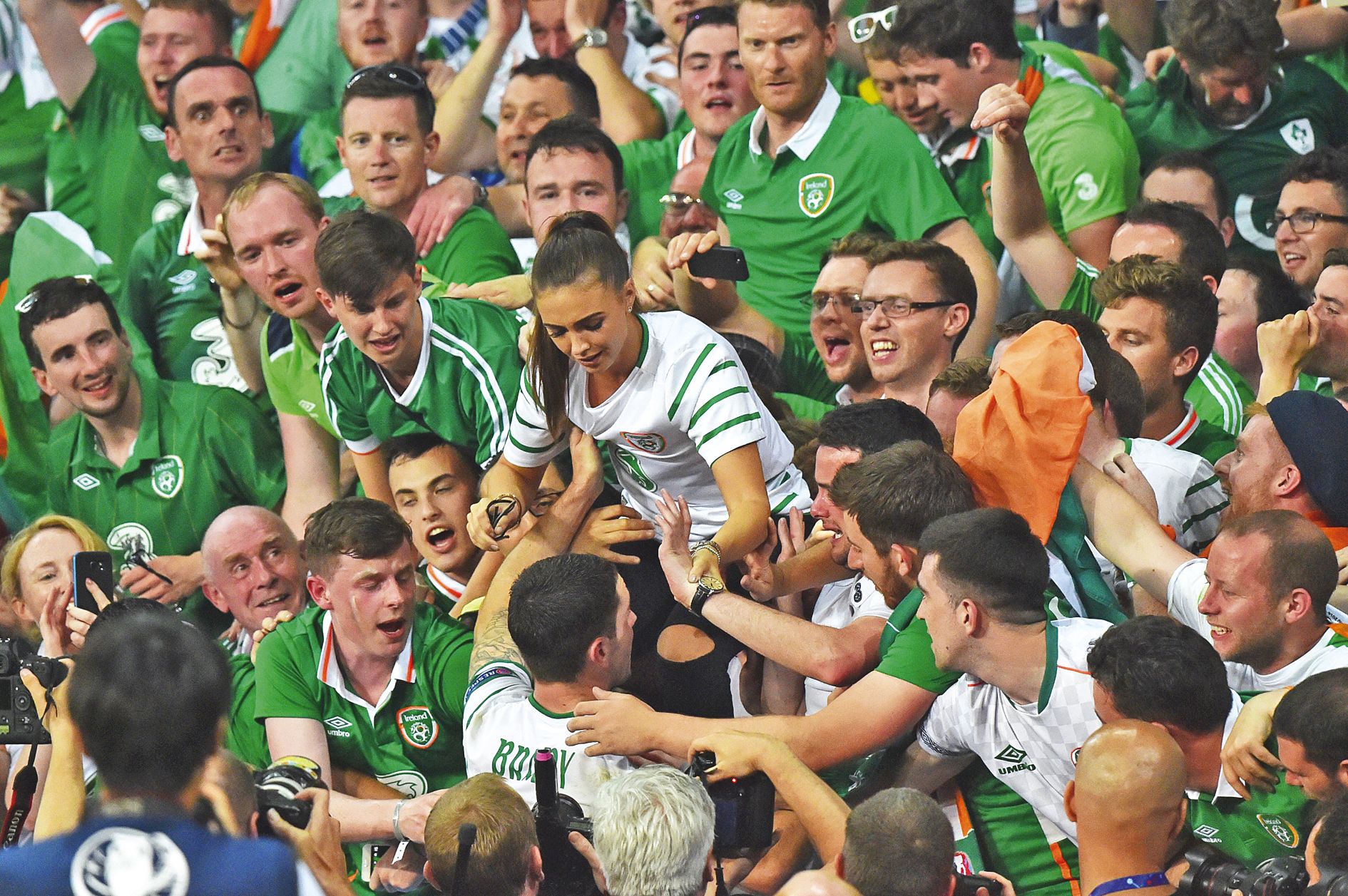 Lille, le 23 juin. L'Irlande a pu compter, lors du match contre l'Italie et depuis le début de la compétition, sur un public qui a pleinement joué son rôle de douzième homme.