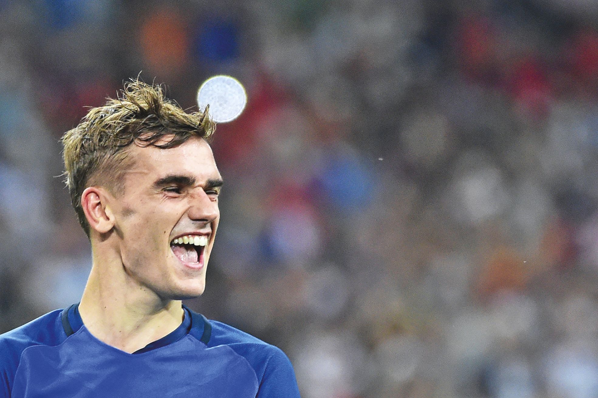 Marseille, vendredi 8 juillet. Impérial devant, Antoine Griezmann a inscrit ses 6e et 7e buts de l'Euro hier face à l'Allemagne.