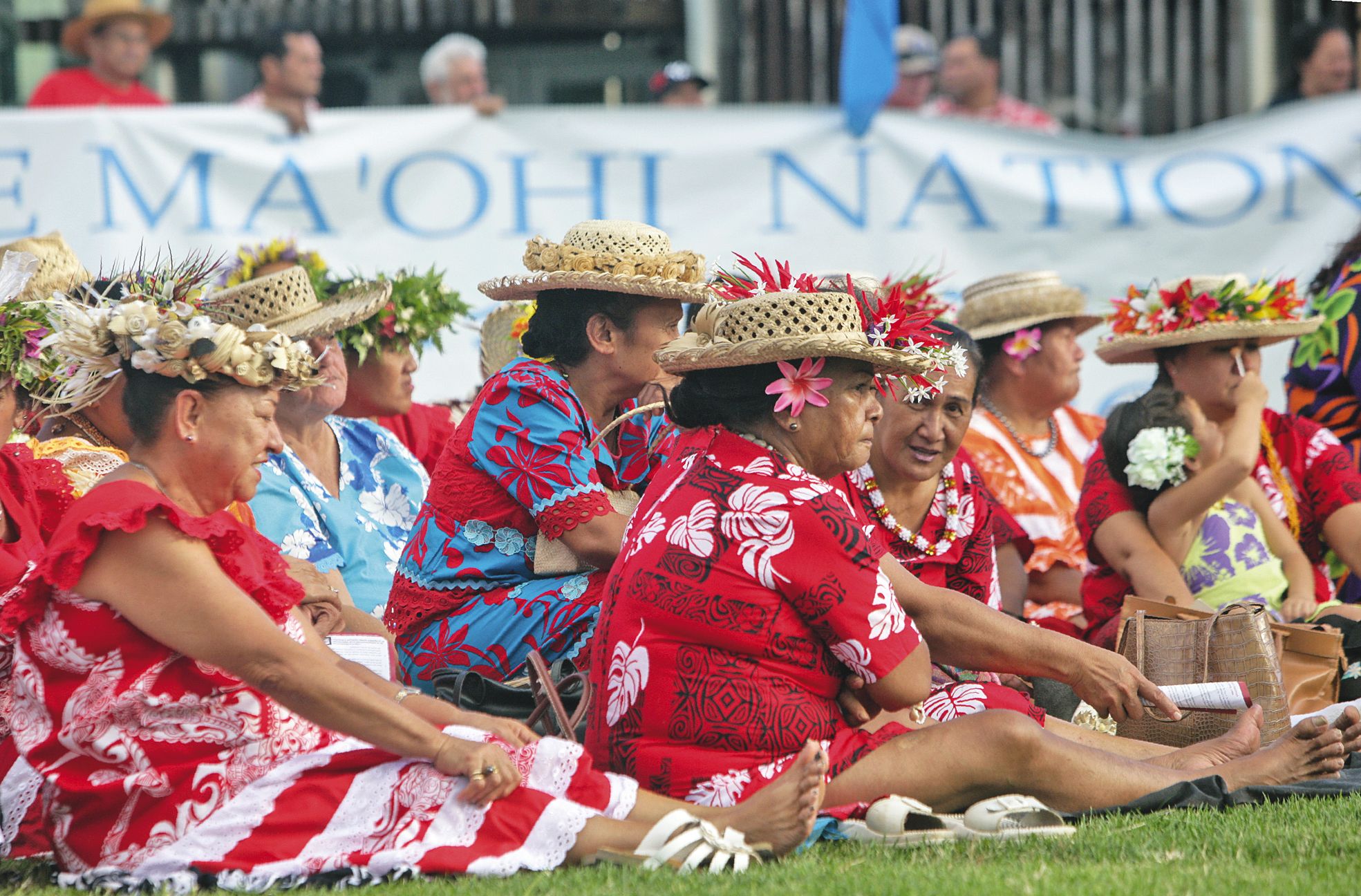 Papeete le 2 juillet. Lors des commémorations du 50e anniversaire du premier essai nucléaire à Moruroa, le 2 juillet 1966. En médaillon, un test en 1970.