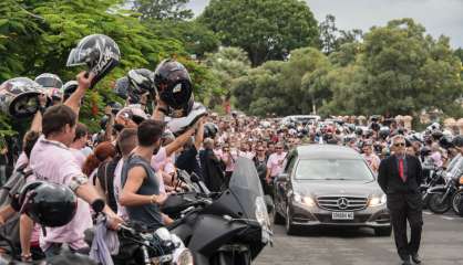 Les motards accompagnent Aurélie Marcias