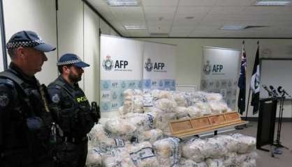 Australie : Saisie record de 903 kg de méthamphétamine