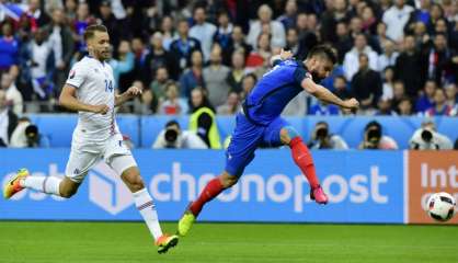 Euro-2016: Giroud ouvre le score pour la France contre l'Islande