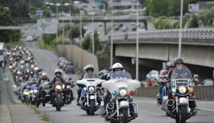 Un millier de Harley-Davidson paradent à l'American Tours Festival en attendant Johnny