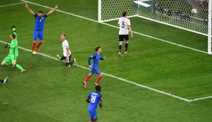 Euro-2016: Griezmann double le score pour la France contre l'Allemagne 2-0