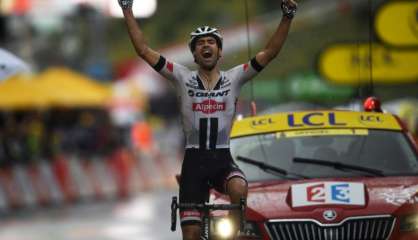 Tour de France: Dumoulin gagne sous l'orage, Contador renonce