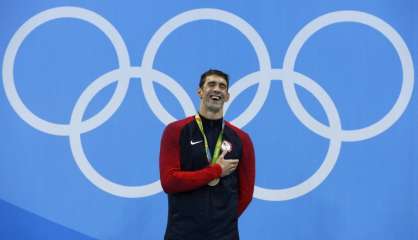 JO-2016: arc-en-ciel olympique pour les Bleus, Phelps sur son 21