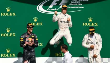 GP de Belgique: Rosberg (Mercedes) vainqueur, Hamilton 3e