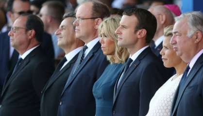 Macron, Hollande et Sarkozy ensemble à Nice pour l'hommage aux victimes