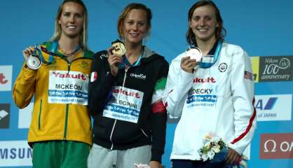 Natation: pas de grand chelem pour Ledecky, battue par Pellegrini